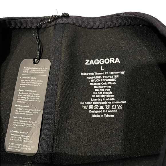 NWT, Zaggora Hot Pants for Exercise Black Size L - Picture 9 of 9